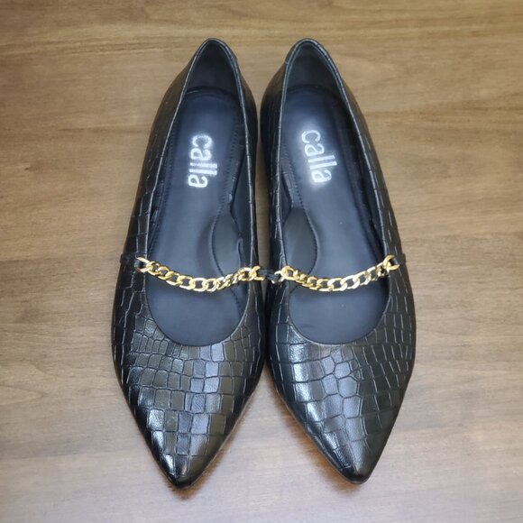 Calla | Flats | Black | Size EU40 (US9.5) - Picture 5 of 8